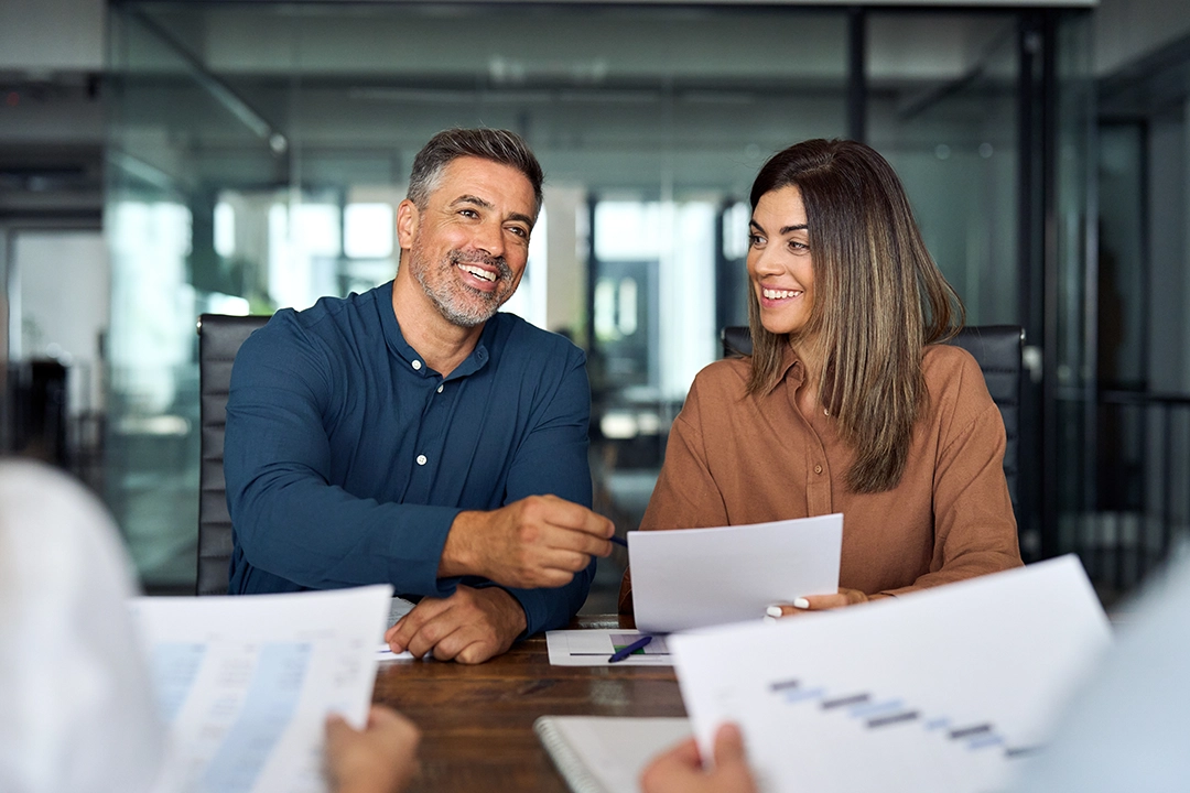 Attorney helping family with trust planning