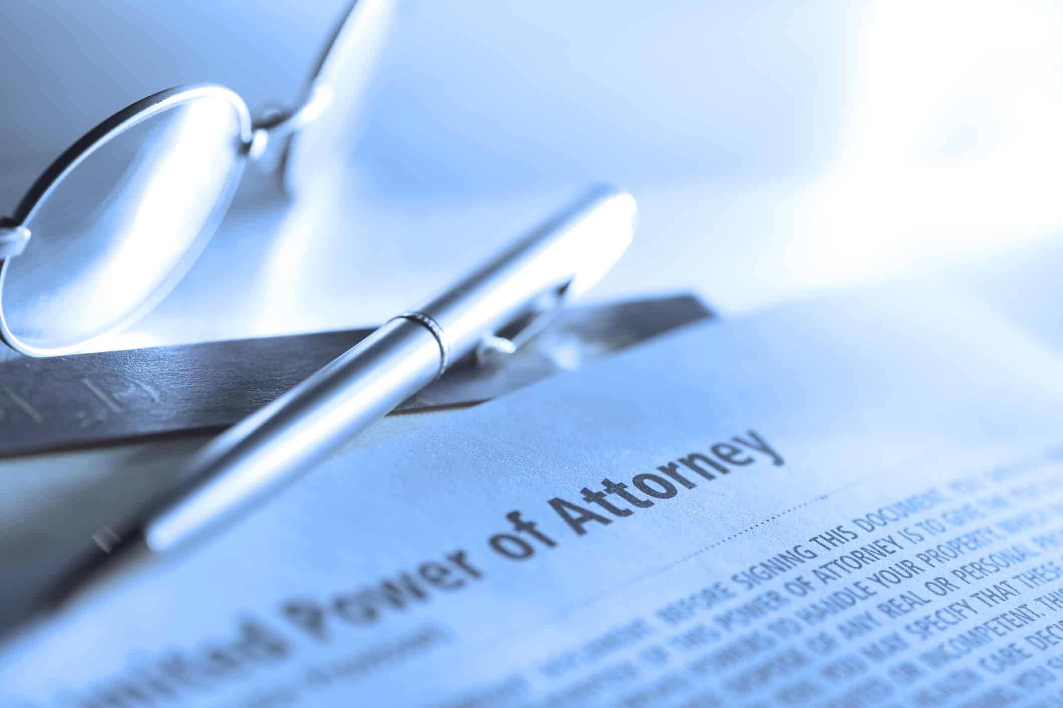 financial accounts handled by a financial power of attorney 1