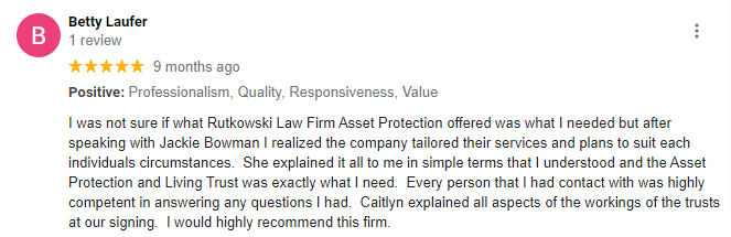 Betty Laufer Asset Protection